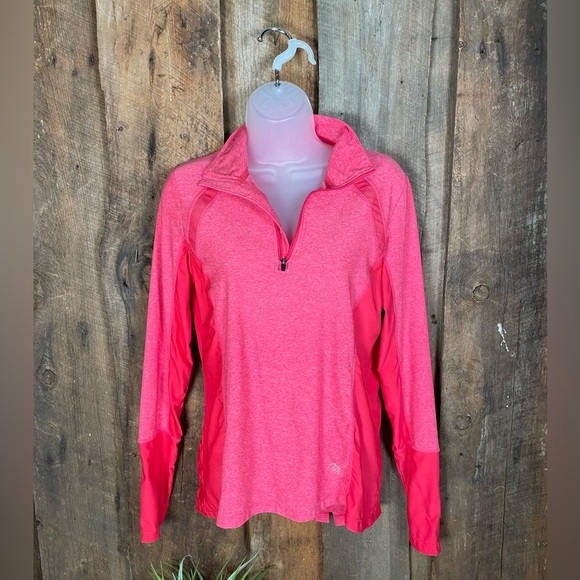MPG Pink Coral 1/4 Zip Pullover - Size Medium - Picture 1 of 11